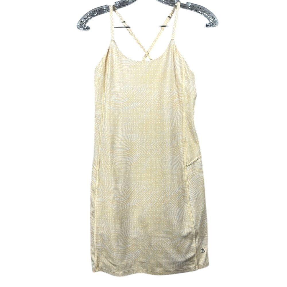 Athleta Girl Everyday Sleeveless Dress Girls Size‎ XL/14 Creme Attached Bodysuit